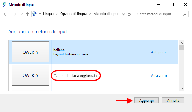 Opzioni lingua in Windows 8