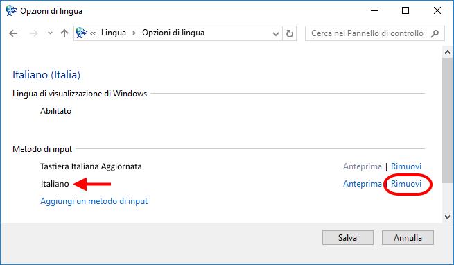 Opzioni lingua in Windows 8