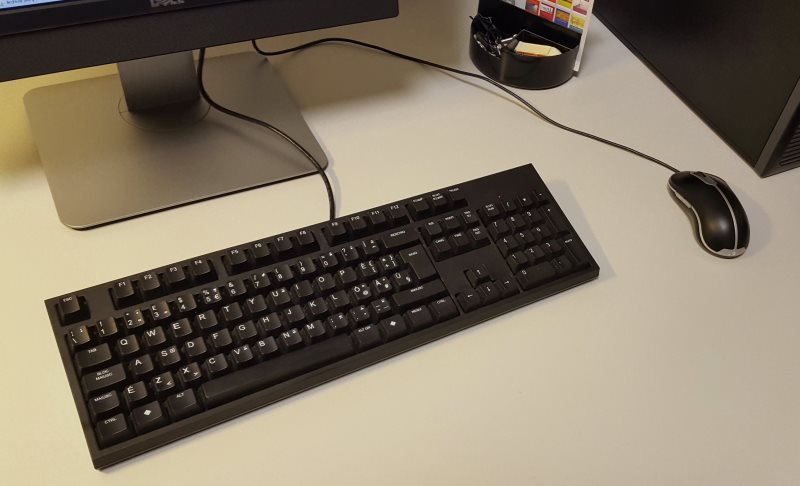 Updated Italian Keyboard on a desktop computer