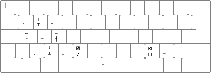 Updated Italian Keyboard: Layer of box-drawing symbols